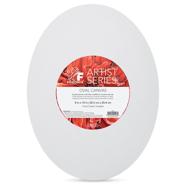 blick Fredrix Profile Cotton Canvas - 8" x 10" Oval