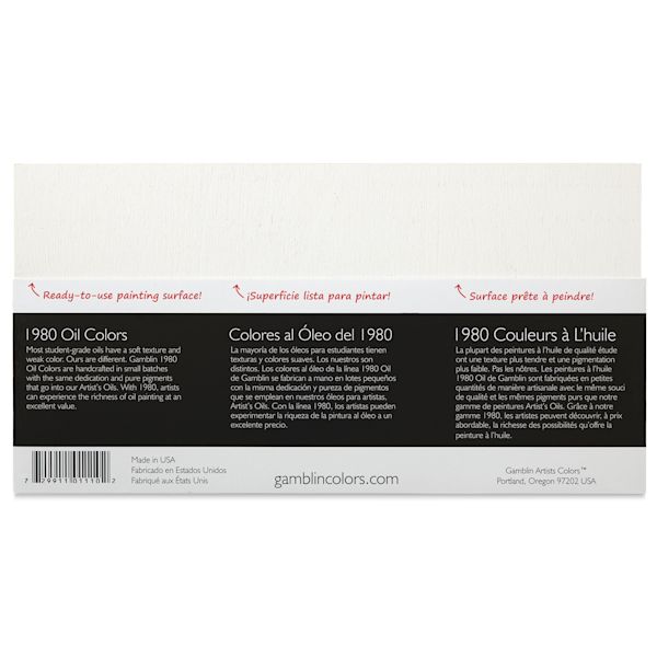 Blick Gamblin 1980 Oil Paints And Set