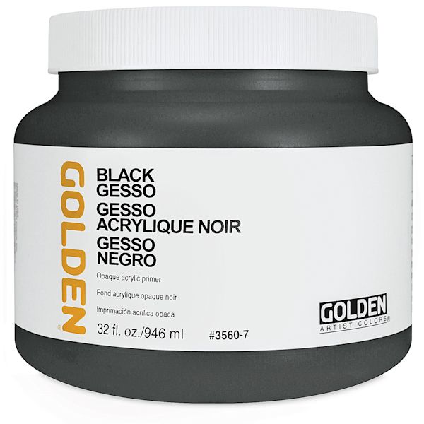 blick Golden Black Gesso