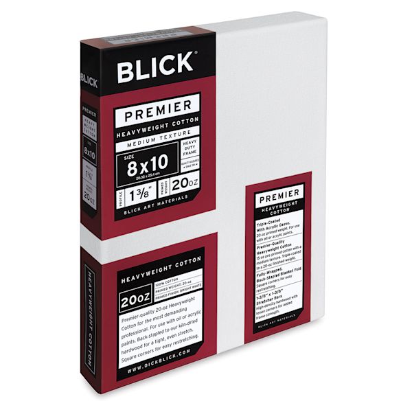 Blick Blick Premier Heavyweight Stretched Cotton Canvas - 8" X 10" 1-3/8" Profile