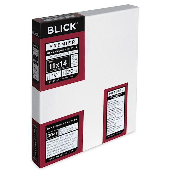 Blick Blick Premier Heavyweight Stretched Cotton Canvas - 11" X 14" 1-3/8" Profile