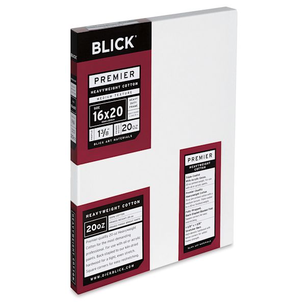 Blick Blick Premier Heavyweight Stretched Cotton Canvas - 16" X 20" 1-3/8" Profile