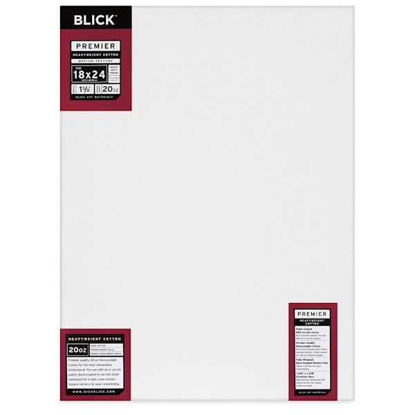 blick Blick Premier Heavyweight Stretched Cotton Canvas - 18" x 24" 1-3/8" Profile