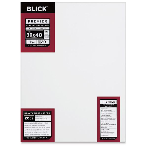 blick Blick Premier Heavyweight Stretched Cotton Canvas - 30" x 40" 1-3/8" Profile
