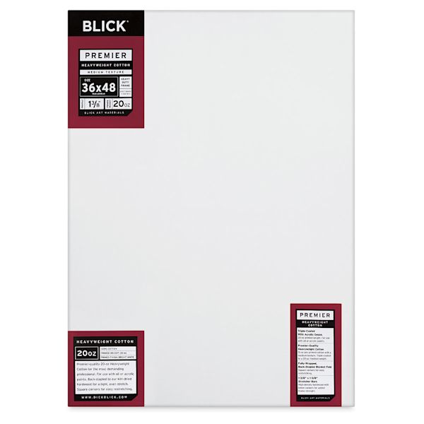 blick Blick Premier Heavyweight Stretched Cotton Canvas - 36" x 48" 1-3/8" Profile