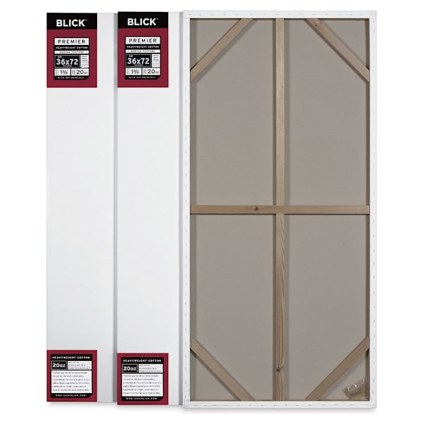 Blick Blick Premier Heavyweight Stretched Cotton Canvas - 36" X 72" 1-3/8" Profile Pkg Of 3