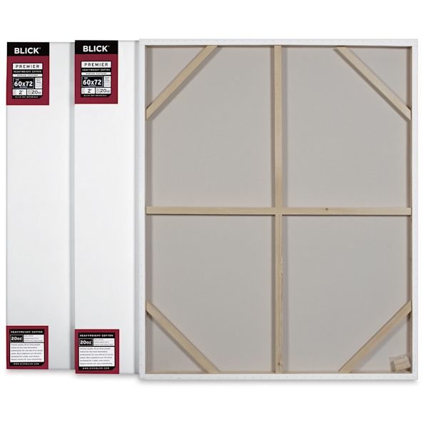 Blick Blick Premier Heavyweight Stretched Cotton Canvas - 60" X 72" 2" Profile Pkg Of 3