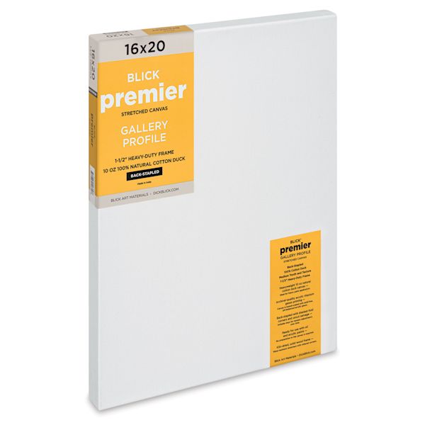 Blick Blick Premier Stretched Cotton Canvas - Gallery Profile Back-Stapled 16" X 20"