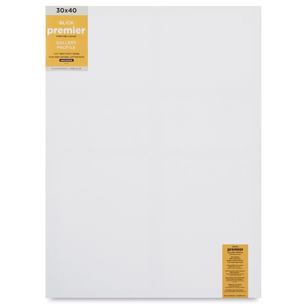 blick Blick Premier Stretched Cotton Canvas - Gallery Profile Back-Stapled 30" x 40"