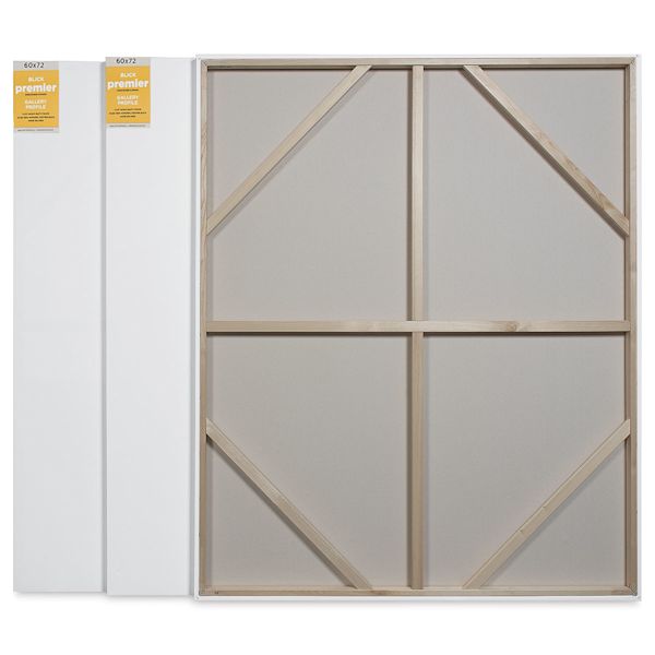 Blick Blick Premier Stretched Cotton Canvas - Gallery Profile Splined 60" X 72" Pkg Of 3