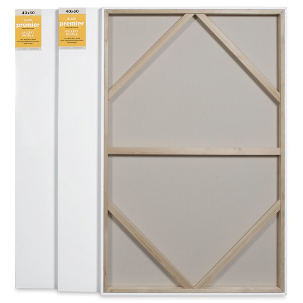 Blick Blick Premier Stretched Cotton Canvas - Gallery Profile Splined 40" X 60" Pkg Of 3