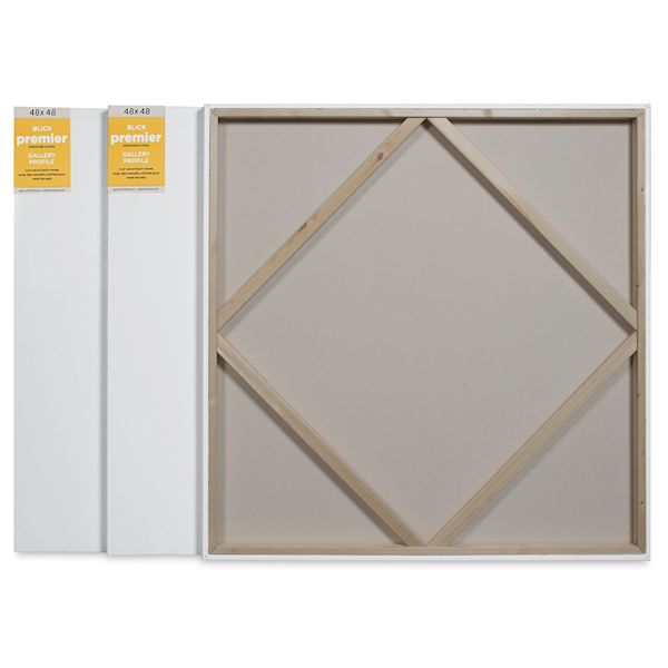 Blick Blick Premier Stretched Cotton Canvas - Gallery Profile Splined 48" X 48" Pkg Of 3