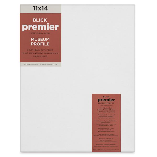 blick Blick Premier Stretched Cotton Canvas - Museum Profile Splined 11" x 14"