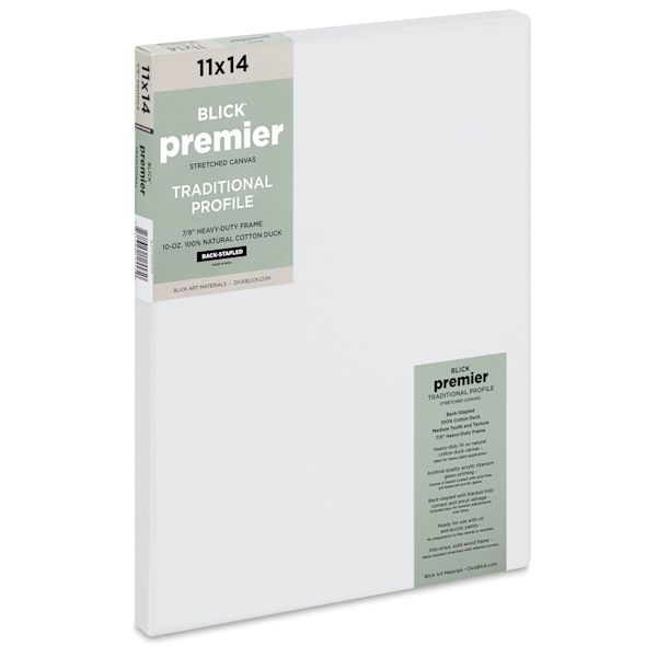 Blick Blick Premier Stretched Cotton Canvas - Traditional Profile Back-Stapled 11" X 14"