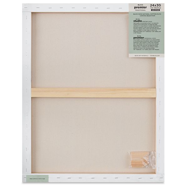 Blick Blick Premier Stretched Cotton Canvas - Traditional Profile Back-Stapled 24" X 30"