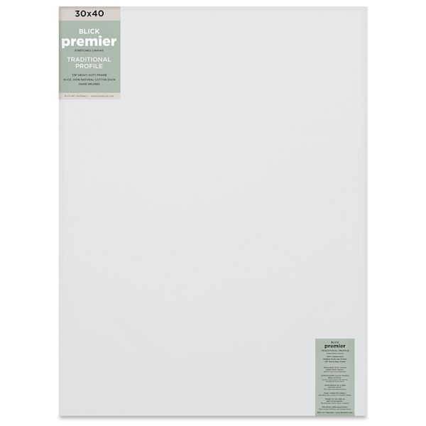 blick Blick Premier Stretched Cotton Canvas - Traditional Profile Splined 30" x 40"