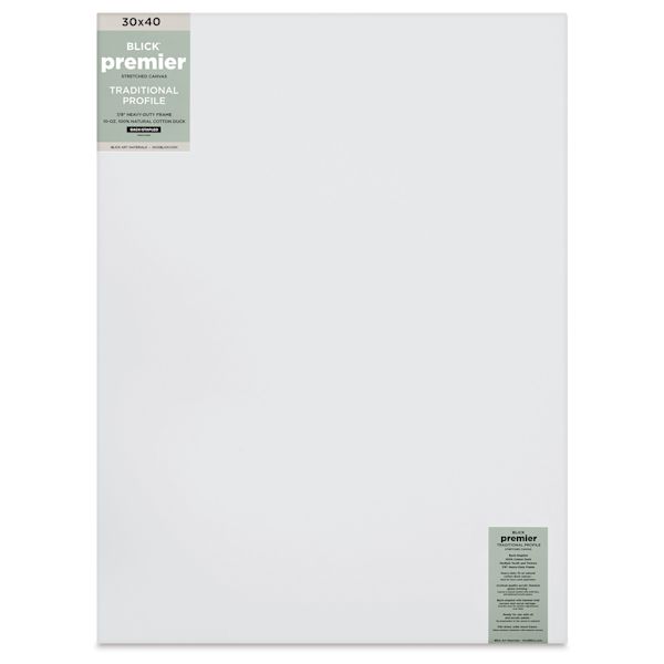 blick Blick Premier Stretched Cotton Canvas - Traditional Profile Back-Stapled 30" x 40"