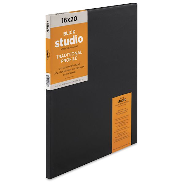 blick Blick Studio Black Cotton Canvas - 16" x 20" Traditional Profile blick Blick Studio Black Cotton Canvas - 16" x 20" Traditional Profile