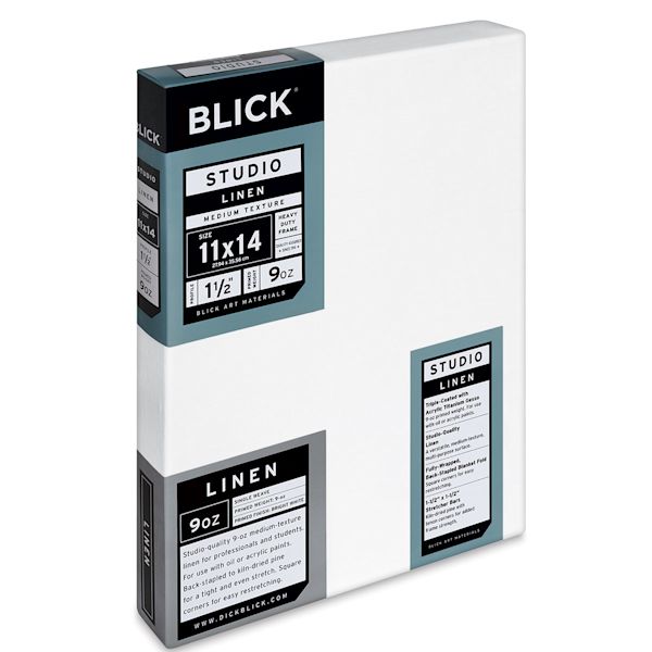 Blick Blick Studio Linen Stretched Canvas - 11" X 14" Gallery 1-1/2" Profile