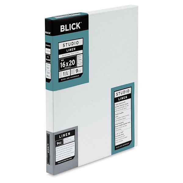 Blick Blick Studio Linen Stretched Canvas - 16" X 20" Gallery 1-1/2" Profile