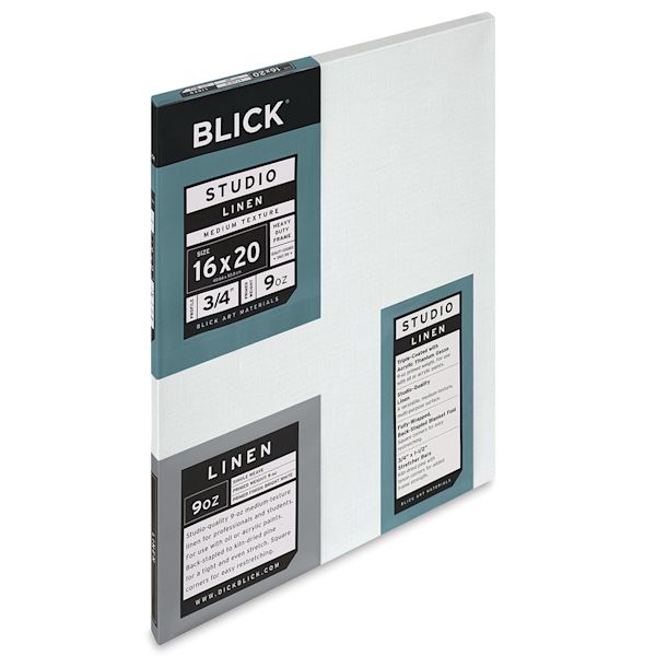 Blick Blick Studio Linen Stretched Canvas - 16" X 20" Traditional 3/4" Profile