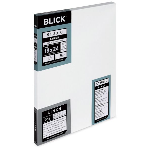 Blick Blick Studio Linen Stretched Canvas - 18" X 24" Gallery 1-1/2" Profile