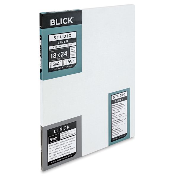 Blick Blick Studio Linen Stretched Canvas - 18" X 24" Traditional 3/4" Profile