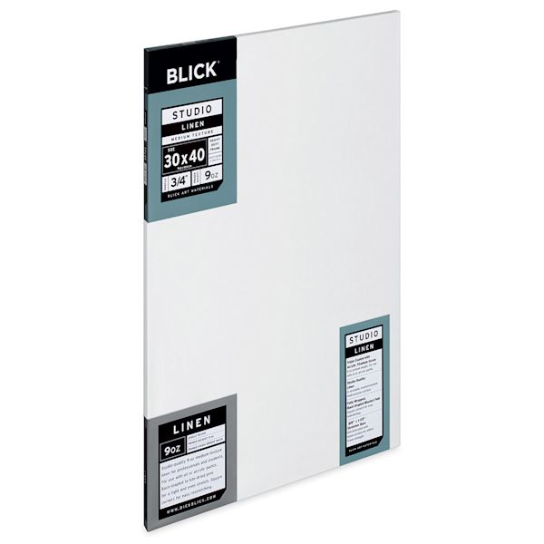 Blick Blick Studio Linen Stretched Canvas - 30" X 40" Traditional 3/4" Profile
