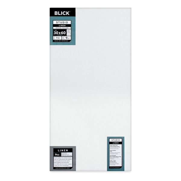 blick Blick Studio Linen Stretched Canvas - 30" x 60" Gallery 1-1/2" Profile
