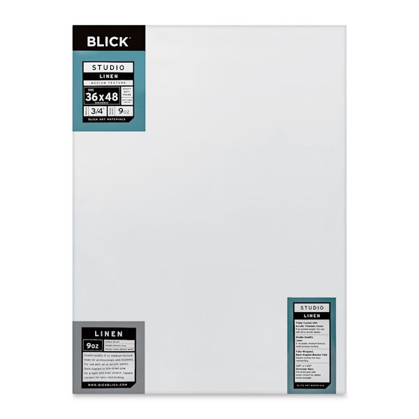 blick Blick Studio Linen Stretched Canvas - 36" x 48" Traditional 3/4" Profile