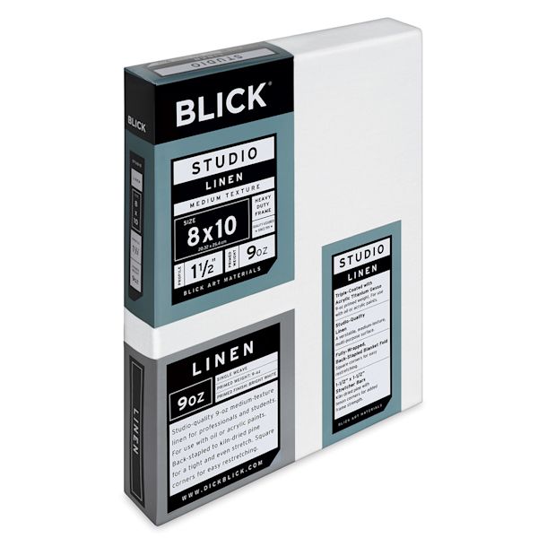 Blick Blick Studio Linen Stretched Canvas - 8" X 10" Gallery 1-1/2" Profile