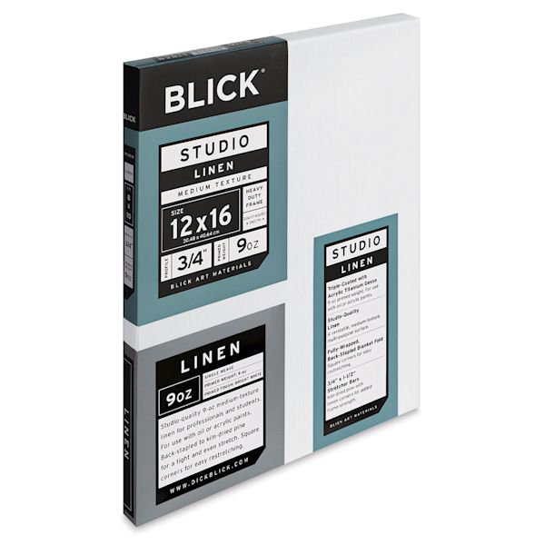 Blick Blick Studio Linen Stretched Canvas - 8" X 10" Traditional 3/4" Profile