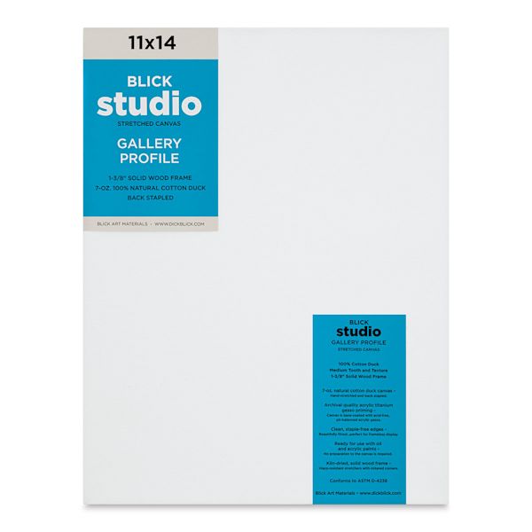 blick Blick Studio Stretched Cotton Canvas - Gallery Profile 11" x 14"