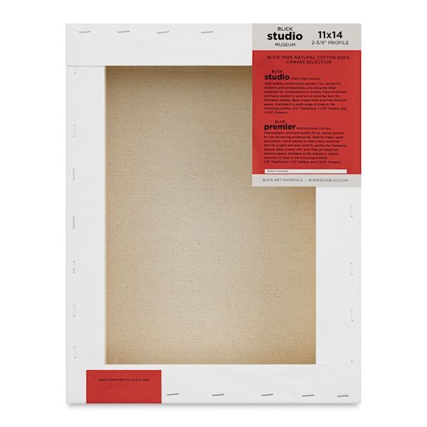 Blick Blick Studio Stretched Cotton Canvas - Museum Profile 11" X 14"