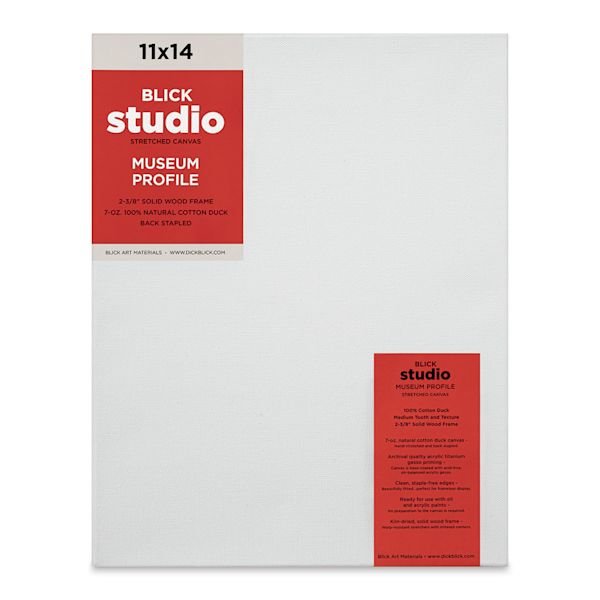blick Blick Studio Stretched Cotton Canvas - Museum Profile 11" x 14"