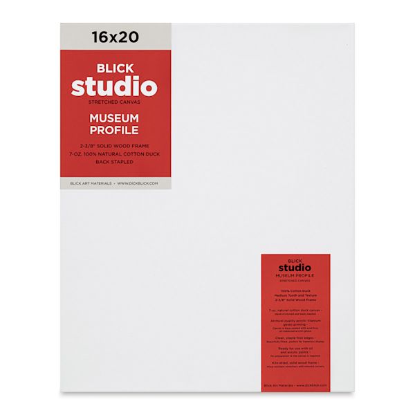 blick Blick Studio Stretched Cotton Canvas - Museum Profile 16" x 20"