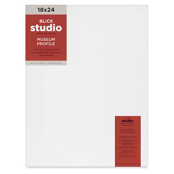 blick Blick Studio Stretched Cotton Canvas - Museum Profile 18" x 24"