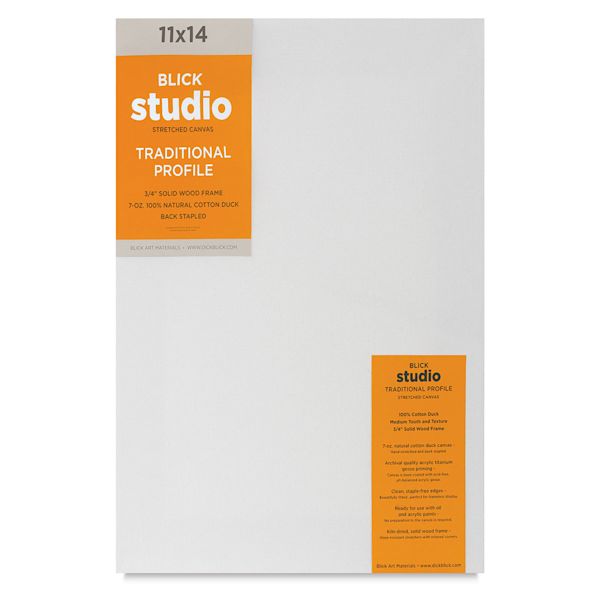 blick Blick Studio Stretched Cotton Canvas - Traditional Profile 11" x 14"