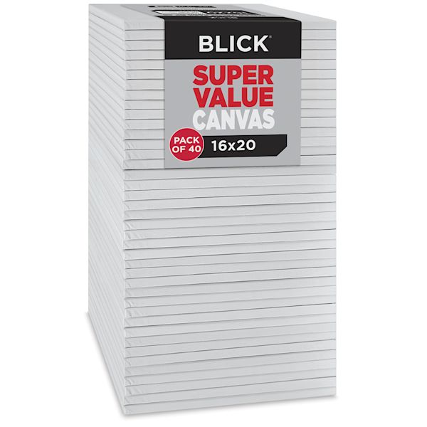 blick Blick Super Value Canvas Bulk Pack - 16" x 20" Pkg of 40 blick Blick Super Value Canvas Bulk Pack - 16" x 20" Pkg of 40