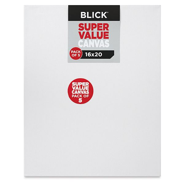 blick Blick Super Value Canvas Pack - 16" x 20" Pkg of 5 blick Blick Super Value Canvas Pack - 16" x 20" Pkg of 5