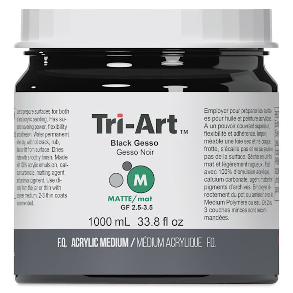 blick Tri-Art Acrylic Black Gesso
