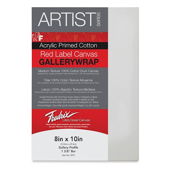blick Fredrix Profile Cotton Canvas - 8" x 10" Gallerywrap