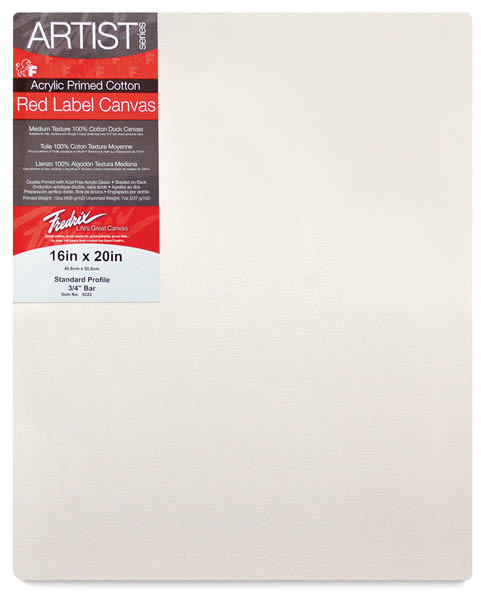 blick Fredrix Red Label Cotton Canvas - 16" x 20" 3/4" Profile blick Fredrix Red Label Cotton Canvas - 16" x 20" 3/4" Profile