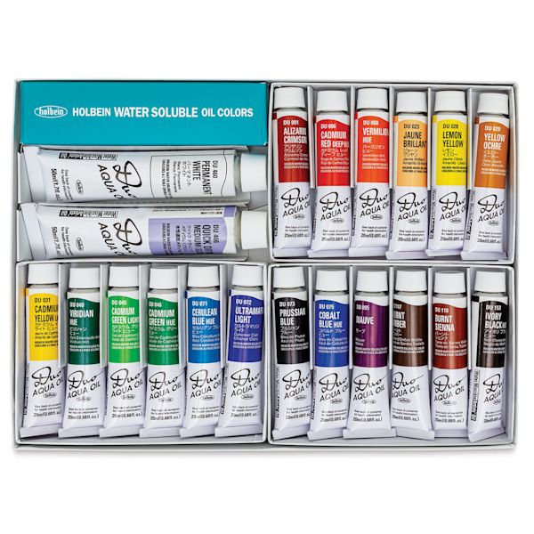 Blick Holbein Duo Aqua Water Soluble Oil Paints And Sets