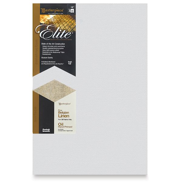 blick Masterpiece Elite Portrait Smooth Canvas - 18" x 24" Oil Primed