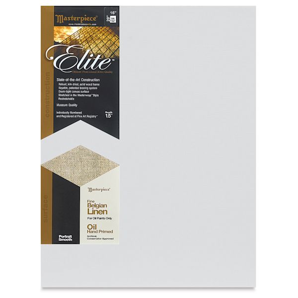 blick Masterpiece Elite Portrait Smooth Oil Primed Linen Stretched Canvas