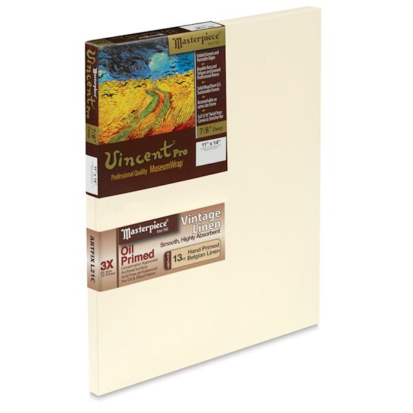 blick Masterpiece Vincent Pro Artfix Linen Canvas - 11" x 14" Oil Primed blick Masterpiece Vincent Pro Artfix Linen Canvas - 11" x 14" Oil Primed