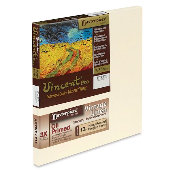 blick Masterpiece Vincent Pro Artfix Linen Canvas - 8" x 10" Oil Primed