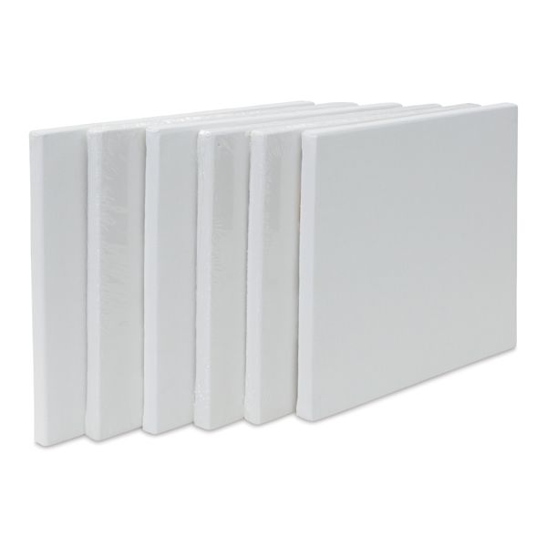 blick Strathmore 300 Series Slim Frame Stretched Cotton Canvas Pack - 8" x 10" Pkg of 6