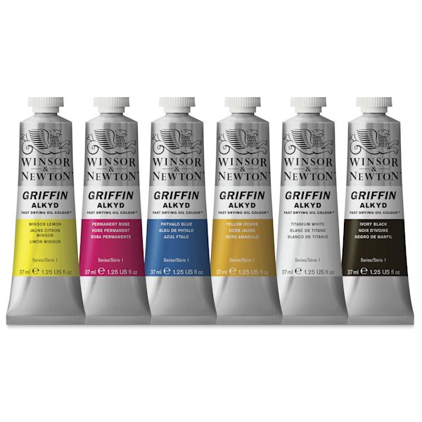blick Winsor & Newton Griffin Alkyd Fast Drying Oil Paints and Set